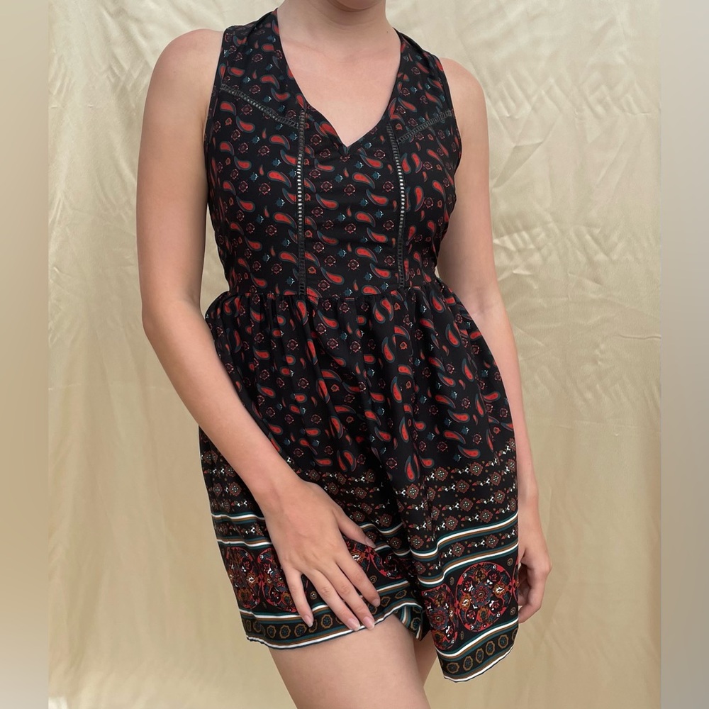 Beautiful colorful dress at a medium length